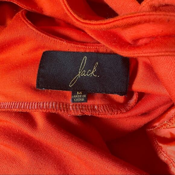 Jack by BB Dakota Penelope Ponti Roma Orange Sleeveless Dress Size Medium - Picture 10 of 12